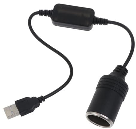 GMBYLBY Cavo Adattatore Alimentazione per Cavo Convertitore da Presa per Auto Portatile da USB A 12V da 35 Cm per Ventilatore per Auto/Luce LED per Auto