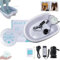 Bain de pieds ionique, Bain de pieds Ionic Detox, Kit complet de bain d’électrolyse des pieds, Machine de nettoyage de spa pour les pieds portable (Blanc + bassin)