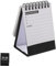 Sewroro Mini Tischkalender jahreskalender schülerkalender Schreibtischkalender fürs Büro Kalenderständer für den Schreibtisch Kalender abreißen Bürodekoration ewige Kalender Papier Black