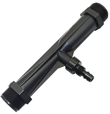 PQAGOJSTL Conexión de Agua por pulverización, Rosca Externa de 1,5 Pulgadas, Tubo inyector de Fertilizante Venturi, Dispositivo de riego por Goteo for riego agrícola y de jardín, 2 Piezas