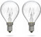 POPPSTAR Backofenlampe E14, G45, 25W hitzebeständig bis 300 Grad (2400K warmweiß, 180lm), 2er-Pack