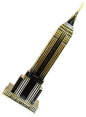 Das weltberühmte Wahrzeichen-Metallmodell des Empire State Building Models, wie abgebildet