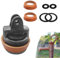 Cast Iron Hand Pump Replacement Piston Set with Leather Seal for Type 75 Garden Well Pump Includes 2 Extra Seals 4 Rubber Gaskets 80mm Outer Diameter