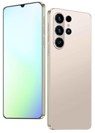 DEMANN GMBH Téléphone déverrouillé, écran de 6.3 Pouces, 2GB RAM + 16GB ROM/TF 128GB, 2MP + 8MP Double Appareil Photo, Support 4G LTE FDD TDD, Double Carte SIM, idéal pour Les débutants. (91gold)