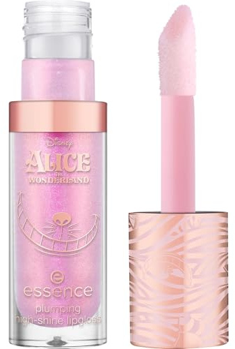 essence Disney Alice in Wonderland plumping high-shine lipgloss, Nr. 01, Pink, vergrößernd, glänzend, schimmernd, vegan, ohne Parabene, ohne Mikroplastikpartikel, Nanopartikel frei, 1er Pack (4ml)