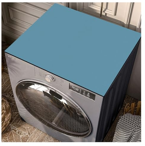 Vnook Washing machine mat, washer/dryer top protection, worktop mat, absorbent quick-drying, for laundry room dryer, refrigerator, top dustproof(Blue,60x60cm)