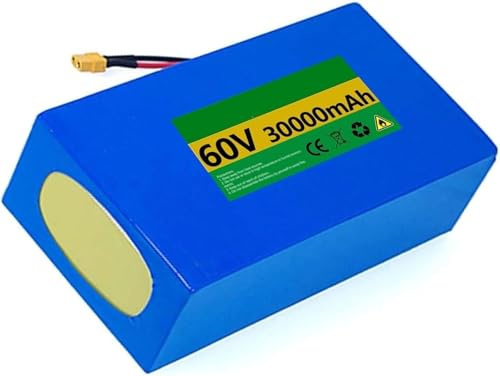 Batterie Pour Vélo Électrique 60 V, Batterie Lithium 60 V 8 Ah, 10 Ah, 20 Ah Ou 30 Ah Avec Chargeur Et Carte De Protection Pour Moteur De Vélo Électrique 1000 W, 500 W Ou 200 W. 60V 8Ah,XT90+DC