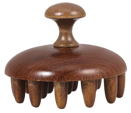 Angoily Holzmassagekamm mit Breiten Zinken und Ergonomischem Design zur Kopfhautmassage und Haarpflege für Männer und Frauen Multifunktionales Werkzeug