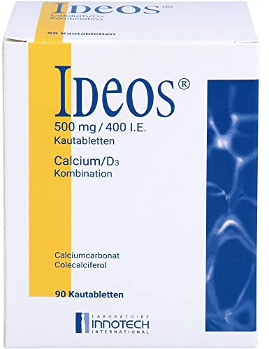 IDEOS 500 mg/400 I.E. Kautabletten 90 St