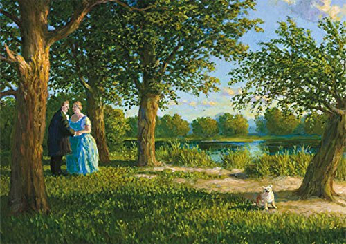 Inkognito Postkarte A6 • 5511 ''Schinkel im Gespräch mit Königin Luise Künstler Liebe & Romantik •