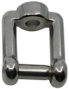 KAMERO Edelstahl V4A, Schäkel zum Anschrauben, M6, Innensechskant, rostfrei