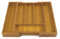 Bramley Power Extendable Expanding Adjustable Bamboo Wood Cutlery Tray Drawer