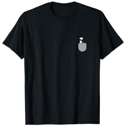 Puffin In My Pocket T-shirt Bird Lover Tee T-Shirt
