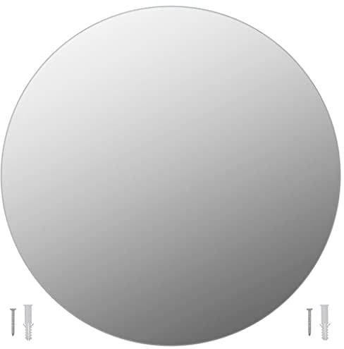 vidaXL Wandspiegel 70 cm Glas Flurspiegel Wand Deko Spiegel Spiegelfliesen Bad