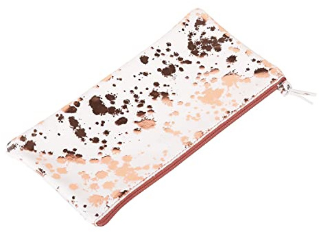 Clairefontaine 400063C Schlampermäppchen flach (Cosmicuir glatt, 22x11 cm) 1 Stück bedruckt kupfer