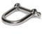 PRIOstahl Schäkel Rundschäkel Verbinder Schraubbolzen Drahtseilverbinder x 1 Schäkel mit Sicherung M8 (31 mm x 26 mm) Verbindung Glied Bügel Rostfrei für Salzwasser Schiff Boot aus Edelstahl V4A