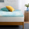 Zinus Surmatelas 90x190 cm - Hauteur du matelas 7.6cm - Swirl Cooling Gel Mattress in Memory Foam - Surmatelas, Bleu