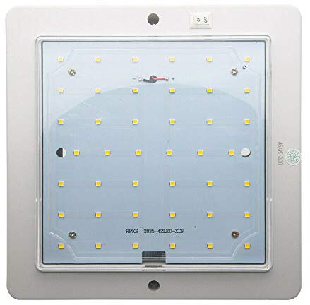 xinxiu Plafonnier LED 12 V pour camping-car, caravane, camping-car, bateau, lumière blanche