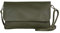 AmbraModa GLX11 - Crossbodytas, Clutch, telefoontas van echt leer met afneembaar en verstelbare schouderriem, passend voor mobiele telefoons en tablets tot 7 inch (Olivgrün)