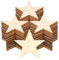 Hion Holzsterne 120 Stück 5cm Unfertige Weihnachts-Rohlinge, Holzausschnitte Ornamente für Bastelprojekte, Weihnachtsfeier & Hochzeitsdekoration