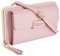 QH-Shop Petit Sac à Bandoulière Sac à Main de Téléphone Femme Pochette Embrayage Portefeuille en PU Cuir avec Amovible Bandoulière et Fentes pour Cartes, Rose