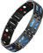 Jeracol Magnetarmband Herren,Titanstahl Magnet Armband Herren Gesundheit mit 4 Elementen für Arthritis Energetix mit Einstellwerkzeug und verstellbarem Verschluss