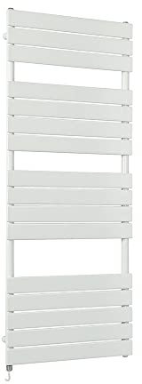 Milano Lustro 1000W White Flat Panel Electric Heated Towel Rail - 1500mm x 600mm