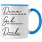 Trendation - Dann Geh Doch Jobwechsel Tasse Geschenk Kollege Kollegin Lustig Abschiedsgeschenk Sprüche Abschied Neuer Job Lustig (Blau)