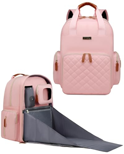 WITSTEP Baby-Mädchen Diaper Bag01 Windel-Rucksäcke, Pink, Large