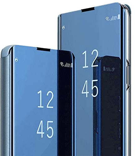 für Samsung A54 Hülle Spiegel Handyhülle für Samsung Galaxy A54 Schutzhülle 360 Grad A54 Flip Case Klappbar Hard PC Stoßfest Cover Ständer Funktion Klapphülle Galaxy A54 5G Hüllen