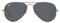 Ray-Ban Gafas de sol RB3025 AVIATOR LARGE METAL 9202R5 Unisex color oro rosa lente azul tamaño 58 mm