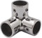 Handlauf Edelstahl, 30mm T-Rohr Rohrverbinder, 3-Wege Eck Handlauf Armatur für Boote, Marine Qualität, Handlauf Armatur für Yachten