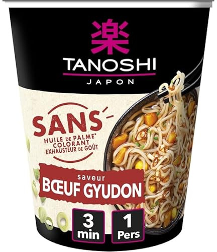 Tanoshi 4 Pack No Color Beef Noodle Cups 2.2oz Delicious Asian Flavor for Pasta Lovers (80-100 Characters)