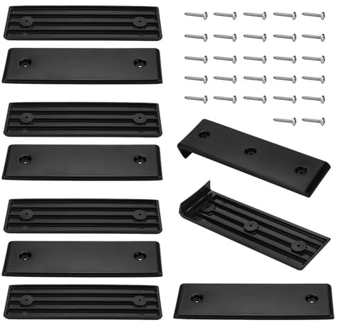 Apopip Boat Trailer Accessories Boat Trailer Bunk Slides Pads, E-Z Slide Trailer Pads and BunkEnders for Launching & Loading Boat on/Off Trailer Easier - 8 Pads (3x10) + 2 Bunk Enders