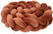 IIQI® Bettschlange Geflochten Mischfarbe Dekokissen Bettumrandung Knotenkissen-Seitenschläferkissen Kopfschutz, Sofakissen für Wohndekoration gewebtes Kissen (A41,450cm)
