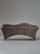 Untitled Wave Matratze und Liegebezug Set mit Memory Foam 190x70 cm für Kosmetikliege, Massageliege, mit Bezug aus Velours - Dunkelbraun
