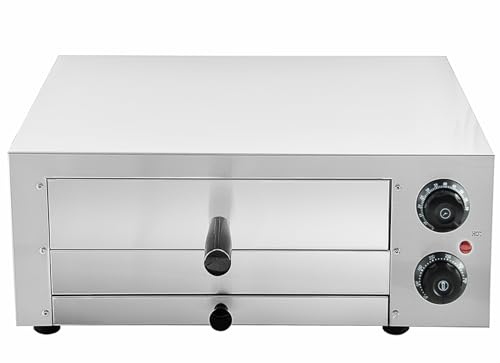 TAIMIKO Forno pizza elettrico 14 Pollici Forno Elettrico di Pizza professionale timer di 0-60 minuti 2000W,Temperatura Regolabile 50-350 ℃, 1 camera
