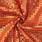 Paillettenstoff, Kreise 6mm, Meterware, Dekostoff, Kostümstoff. glänzend orange (Länge am Stück: ab 100cm / Breite: 100cm)