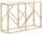 vidaXL Konsolentisch, Konsole Beistelltisch Pflegeleicht, Wandtisch für Wohnzimmer Flur, Flurtisch Tisch, Modern, Golden Edelstahl Hartglas
