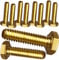 M5 x 16mm Solid Brass Bolts Fully Threaded DIN933 (pack of 10)