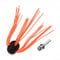 Hasaller Flexible Chimney Power Sweeping Brush Head and Sweep Rods Cleaning Rotary Sweep DIY Set Heavy Duty Aluminum Chimney Power Sweeping Brush for DIYers