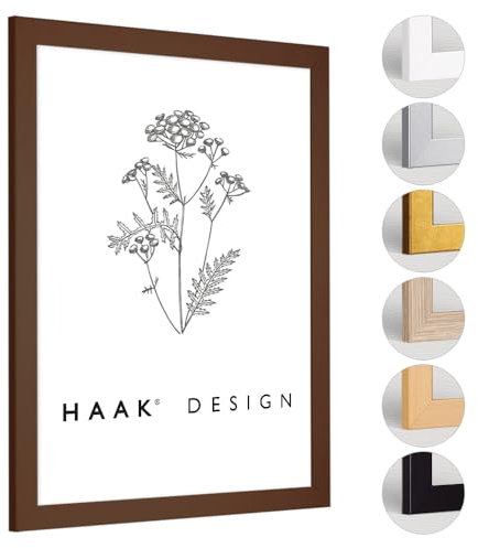 HaakDesign Bilderrahmen Tokio in Braun (matt) 40 X 60 cm schlicht modern
