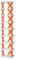 Für mehrschichtigen Schuhschrank, kompakt und einfach zu montierender Schuh-Organizer (orange 9 Ebenen)
