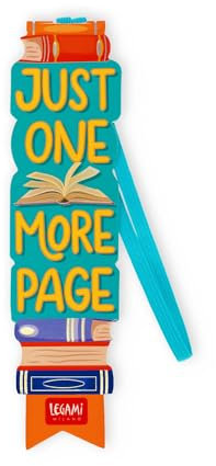 Legami - Lesezeichen mit Gummiband, FSC-zertifiziertes Papier, Book Lover Motiv, hält Sengo und Buch geschlossen, 4,7 x 17,5 cm