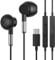 USB C Kopfhörer für Samsung Galaxy und iPhone 16/15, Typ C In-Ear Kopfhörer mit Kabel, HiFi Stereo Ohrhörer mit Mikrofon und Lautstärkeregler für i-Pad Pro/Air, Samsung Galaxy S24 Ultra/ S23 Ultra