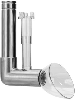 DONGKER Aquarium Lily Pipes Ablauf mit Oberflächenabsauger für Aquarien Filtern Systems, Lily Skimmer Zufluss-/Abflussrohr aus Edelstahl für bepflanzte Aquarien