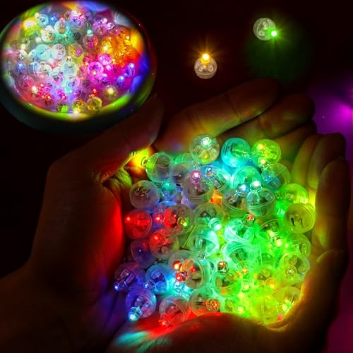 70 Stück LED Ballons Lichter, Mini Bunt Led Ballonlichter, Mini LED Licht Leuchtkugeln, Bunte Blinkende Party Licht für Papierlaterne, Geburtstagsfeier, Hochzeit, Halloween, Weihnachts dekoration