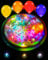 70 Stück LED Ballons Lichter, Mini Bunt Led Ballonlichter, Mini LED Licht Leuchtkugeln, Bunte Blinkende Party Licht für Papierlaterne, Geburtstagsfeier, Hochzeit, Halloween, Weihnachts dekoration