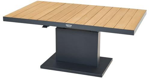 Siena Garden Lifttisch 'Talina', anthrazit, ca. 140 x 85 x H52-74 cm