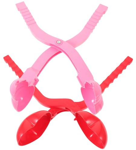 Supvox 2 Stück Kreative Schneeballzange für Outdoor für Winterliche Schneeballschlachten Vielseitig Einsetzbar für Badebomben Zufällige Farbe Zufällige Farbe